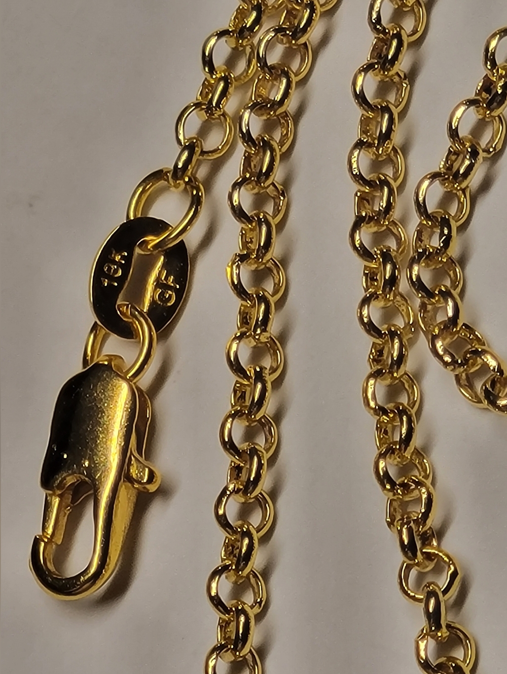 20" 18k Gold Filled Rolo Chain Necklace - Brand New - 1.6mm thick 20" long